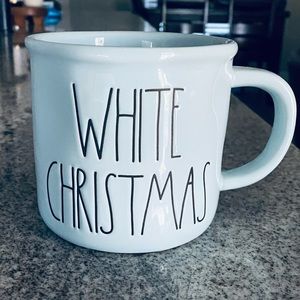 New Rae Dunn Baby Blue White Christmas Mug .